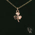 9ct Rose Gold 3 Leaf Clover Pendant