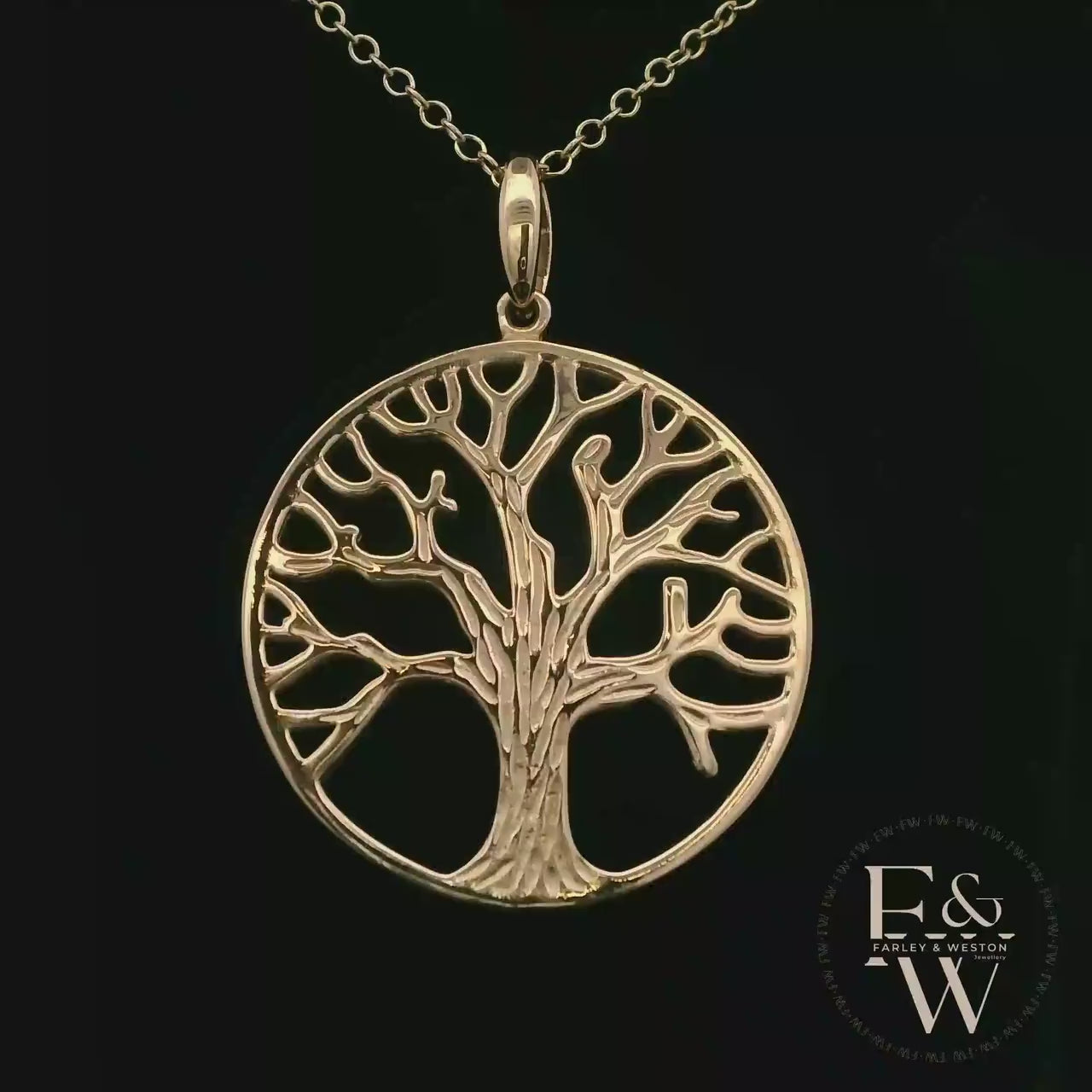 9ct Yellow Gold 'Tree of Life' Pendant