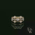 Diamond Unique 9ct Yellow and White Gold Raindance Ring