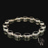 Sterling Silver Oval Garnet Bracelet
