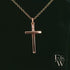 9ct Rose Gold Cross Pendant