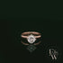 9ct Rose Gold Lab Grown Diamond Single Stone with Bezel Set Head Ring